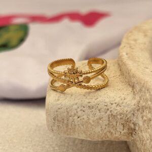 Bague Horizon Croisé