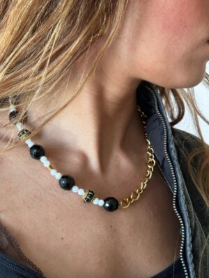 Collier bicolore