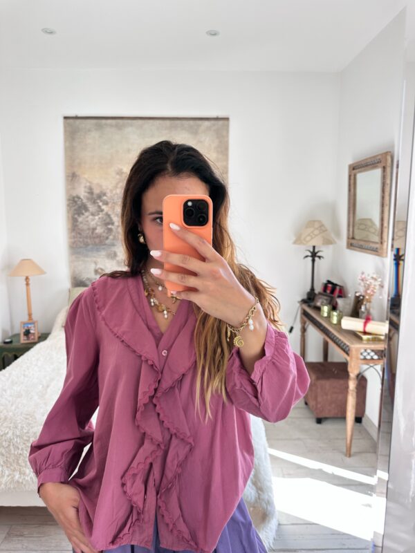 Blouse Vague Framboise