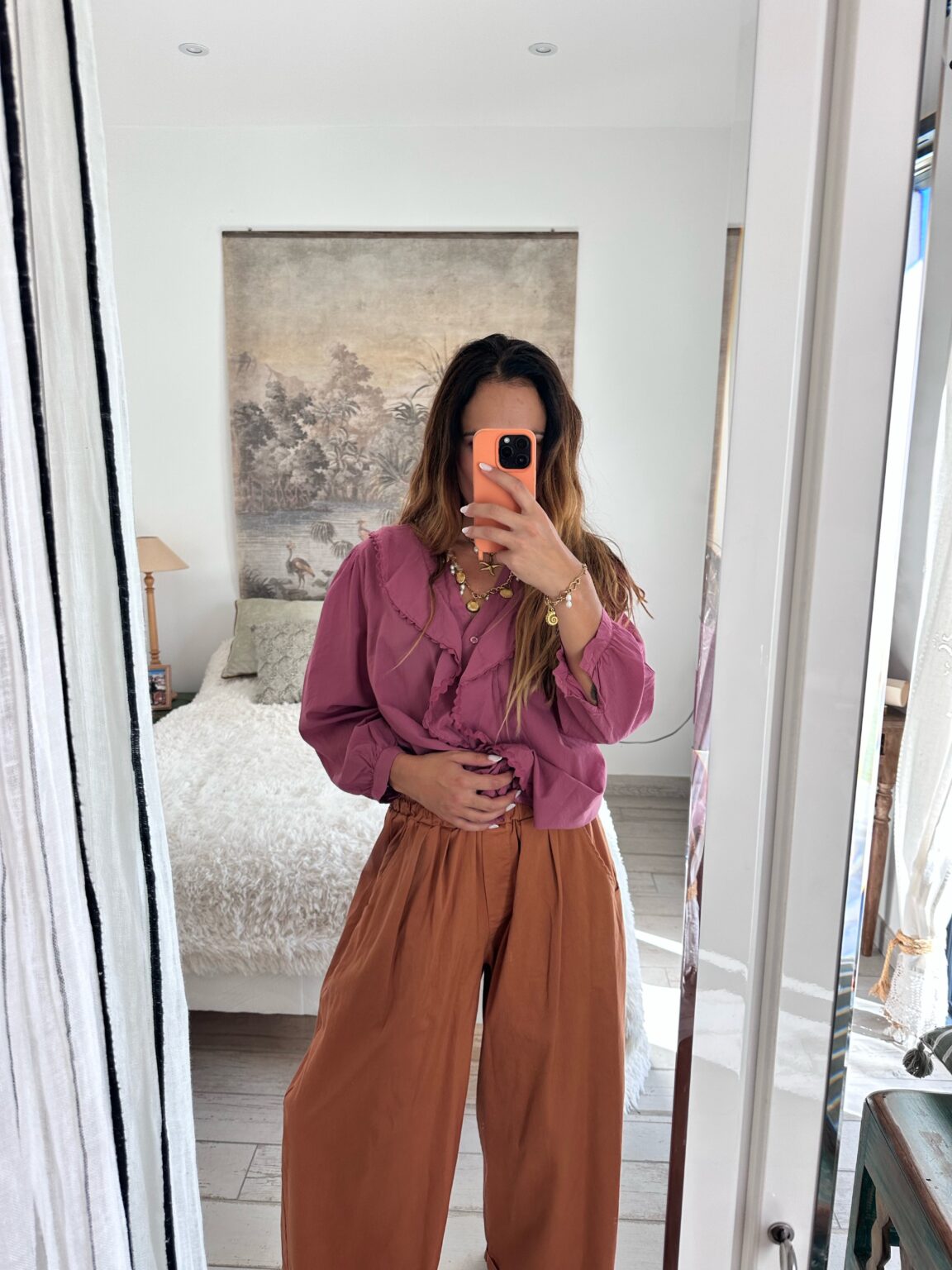 Pantalon Largo Brique