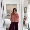 Blouse Volant Rose