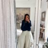 Blouse Volant Marine