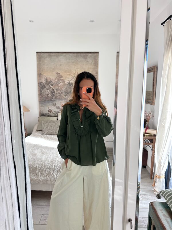 IMG_0518 Blouse Volant Kaki